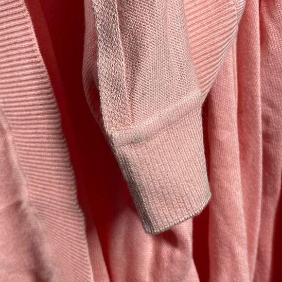 NEW Donna Karan Sweater Womens XS Small pink knit cardigan classic preppy - Picture 9 of 12